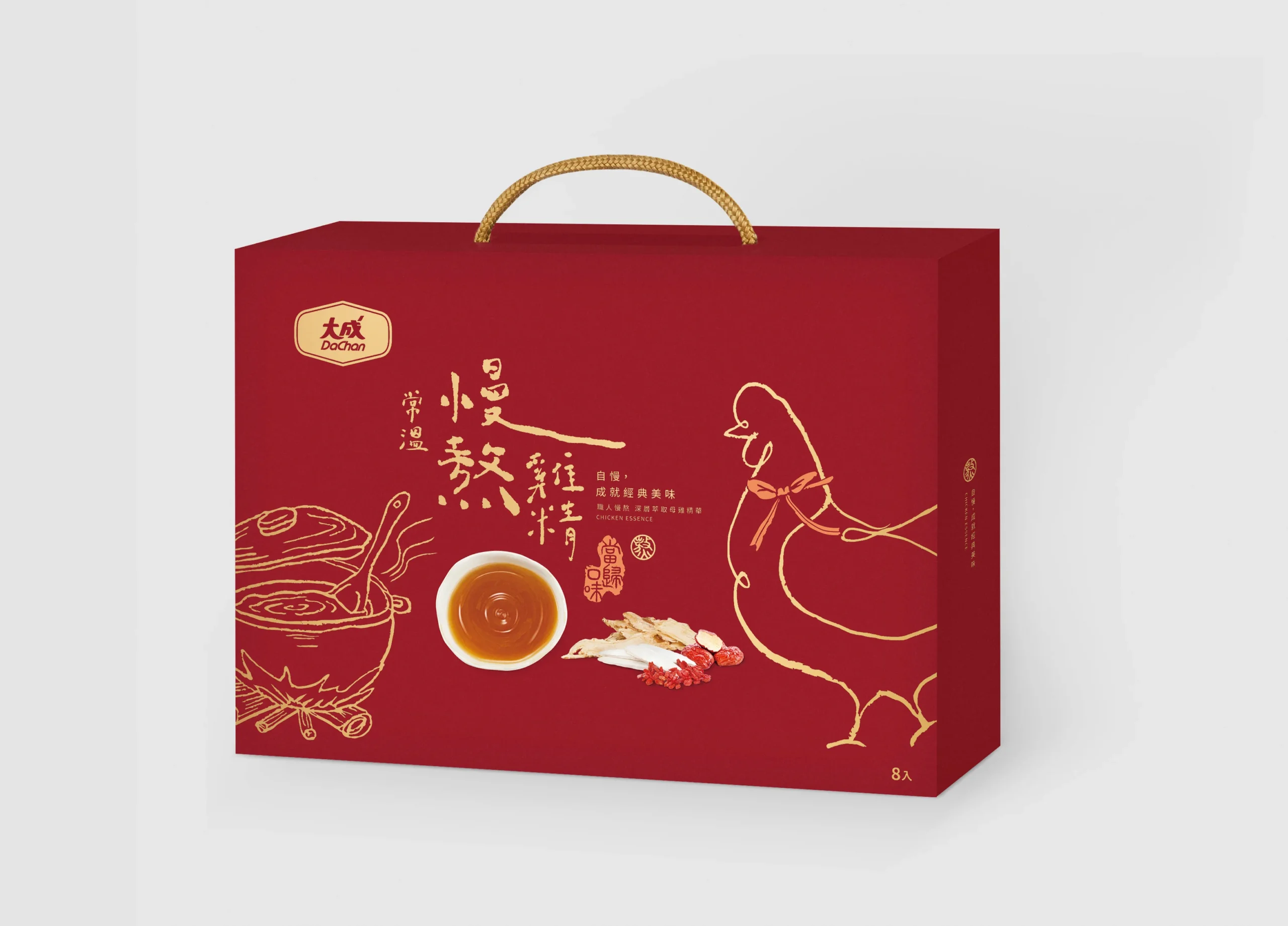 大成：慢熬雞精包裝設計當歸口味系列延伸